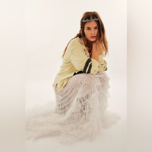 Free people Return Of The Ruffle Maxi Slip Skirt - Picture 1 of 9